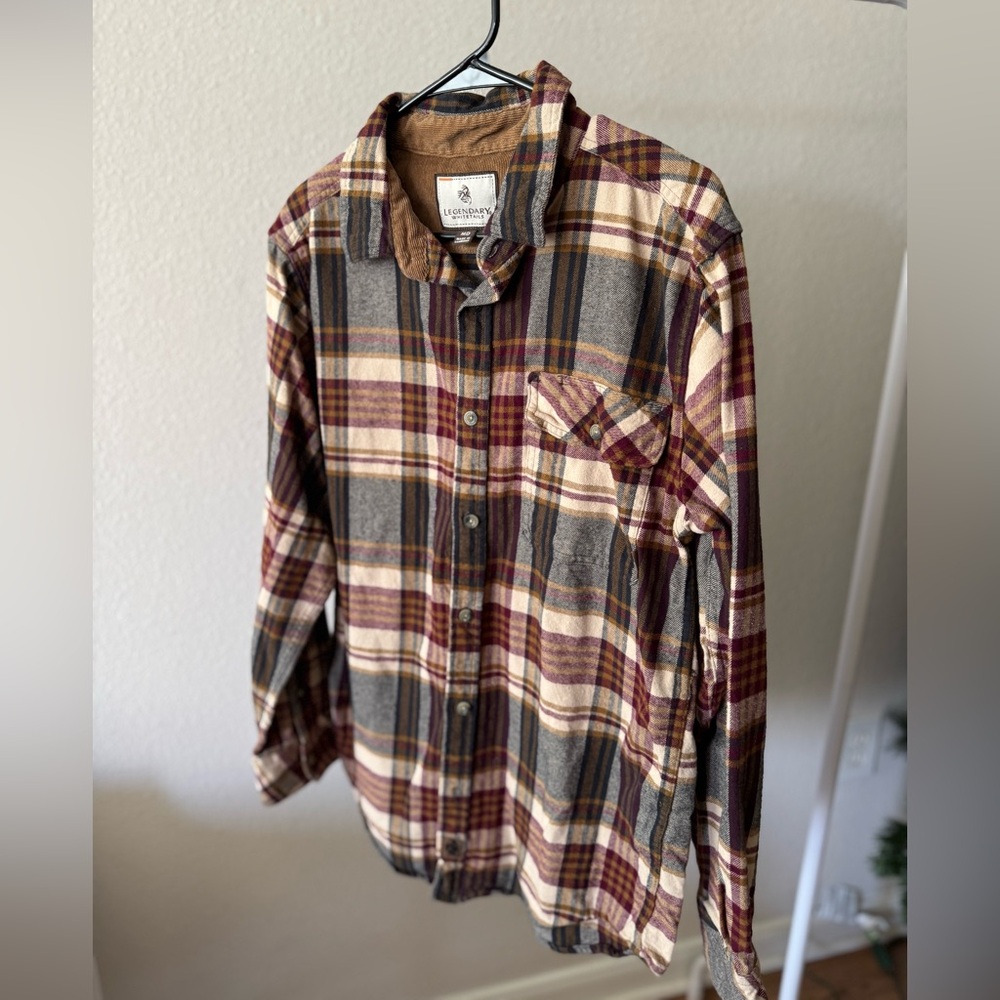 Brown/red flannel